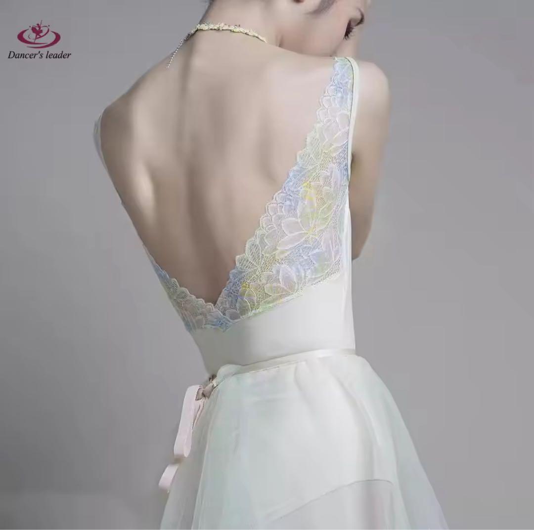 Dancer's leader バレエレオタード ライムイエロー M