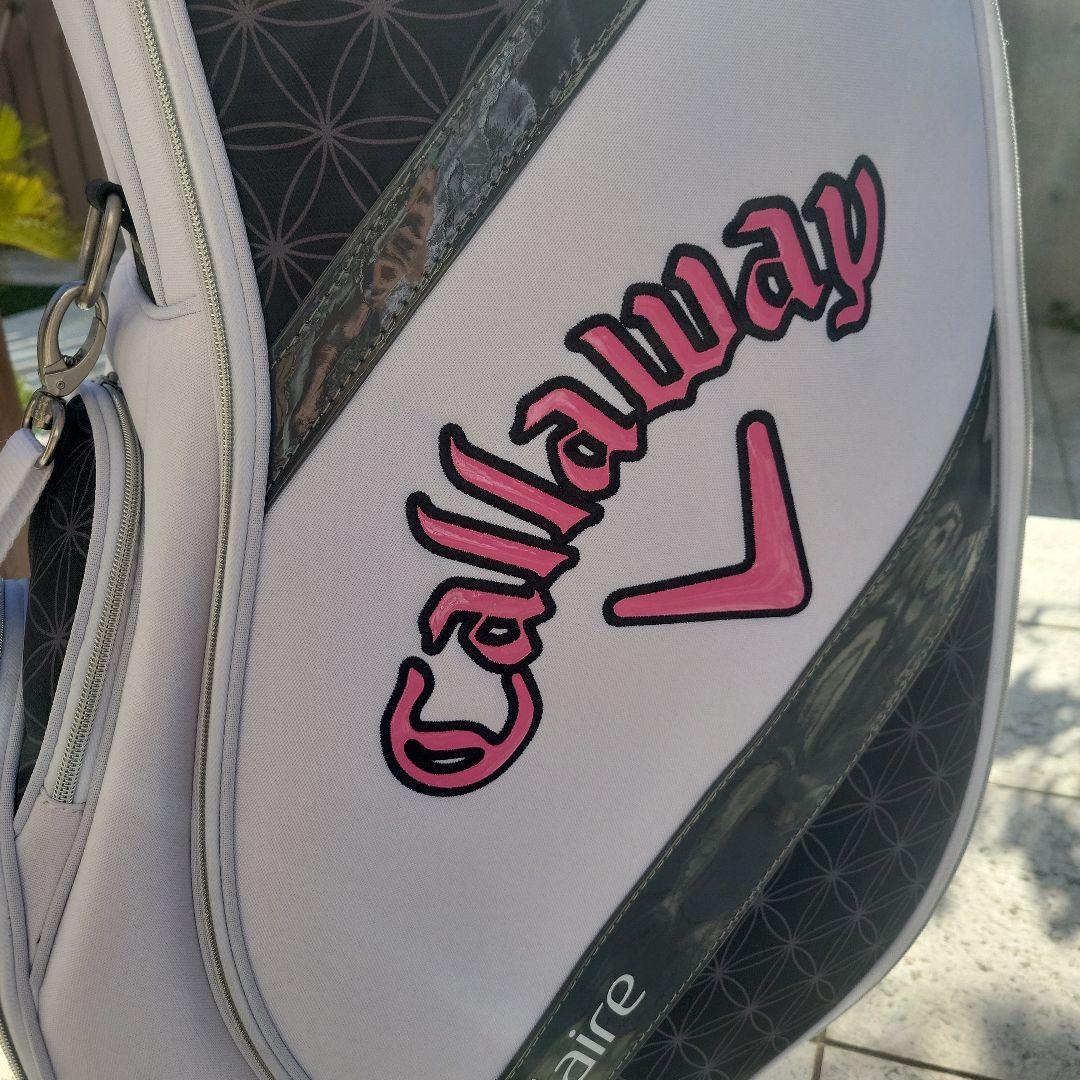 Callaway Solaire キャディバッグ ホワイト/ブラック/ピンク