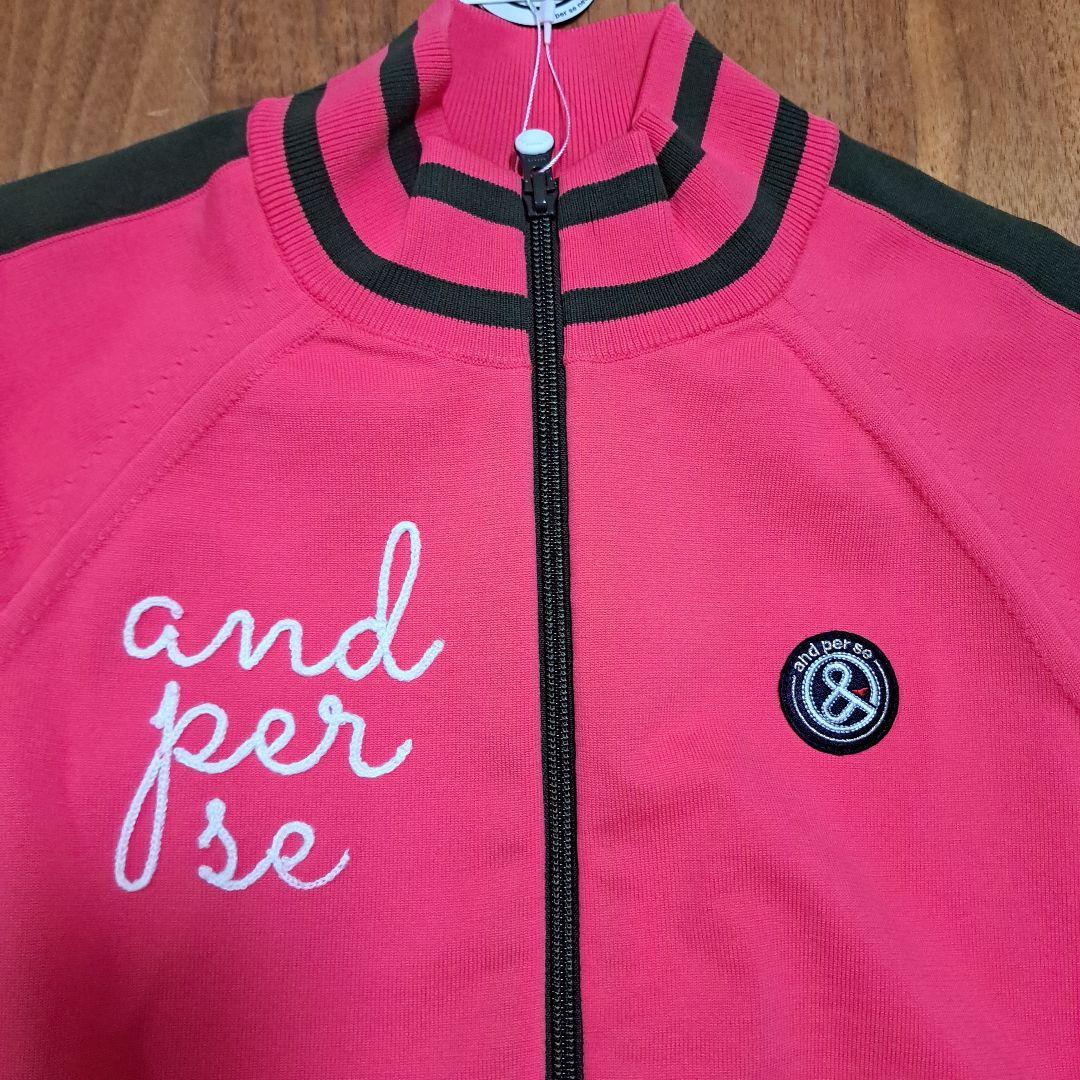 【タグ付】and per se アンパスィゴルフ レディース アクティブニット