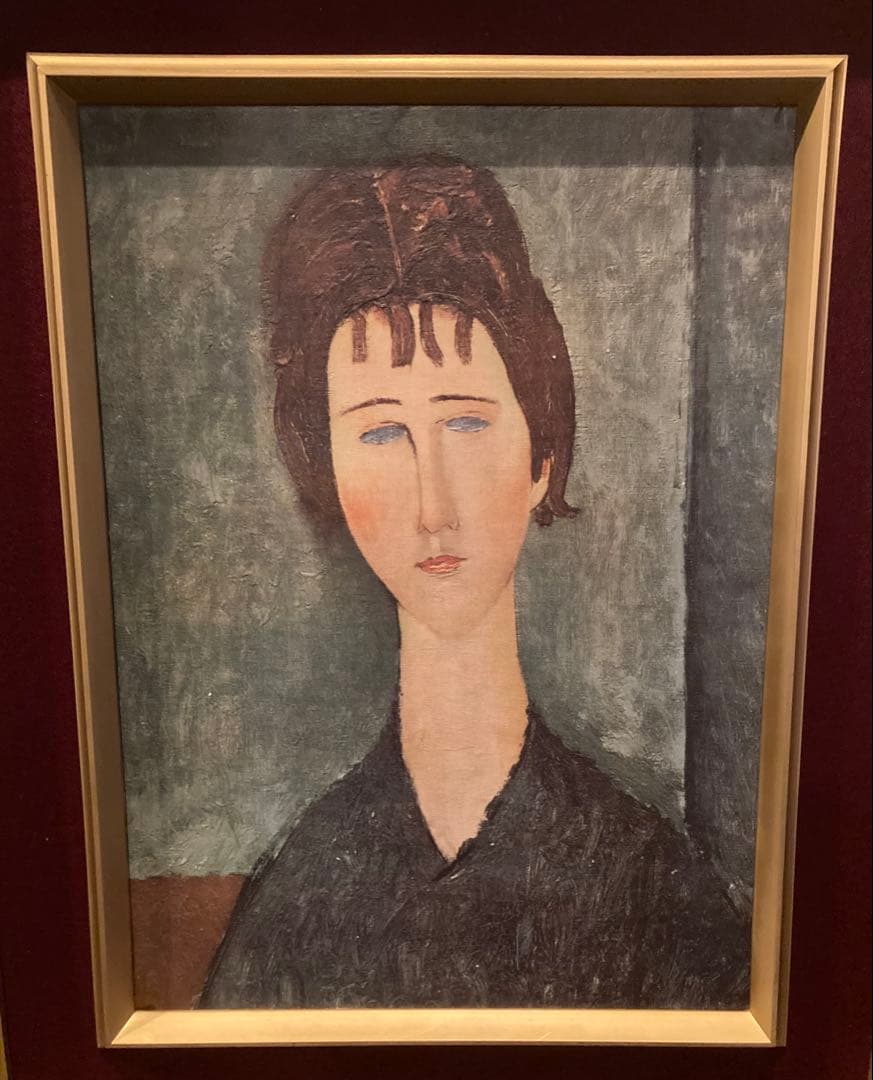 アメデオ・モディリアーニ　婦人像「La Fanciulla～」複製画　F4号