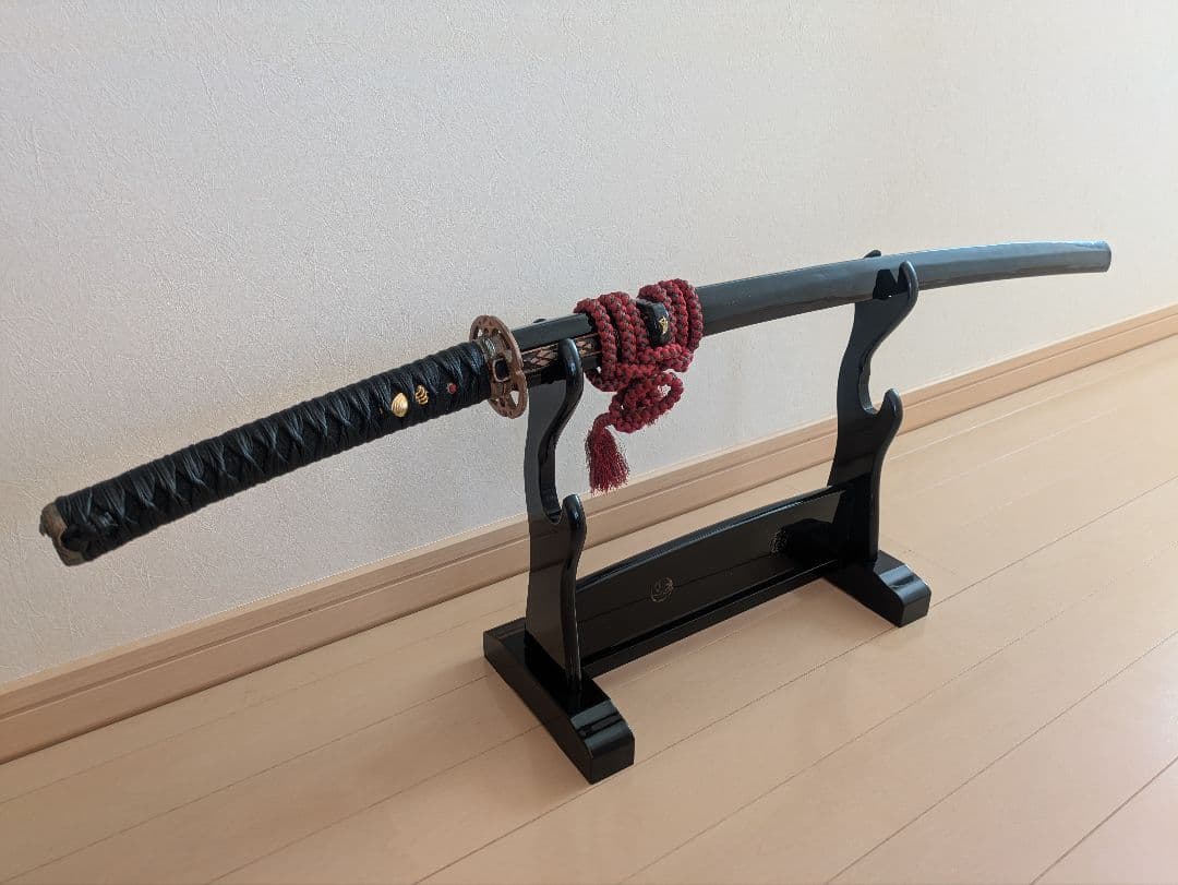 【1点物】模造刀 (革巻き・樋入り刀身) 居合刀・模擬刀