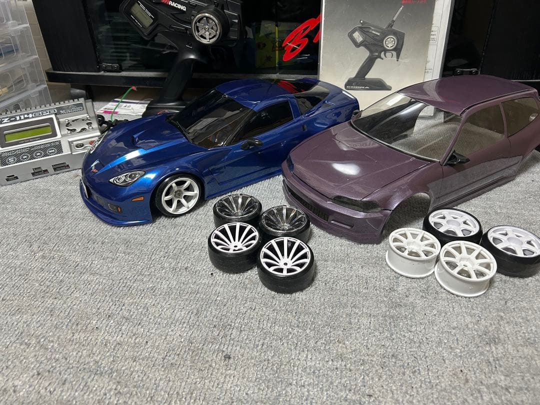 @*u様 ドリフトラジコンフルセット コルベット シビック 入門セット ドリラジ