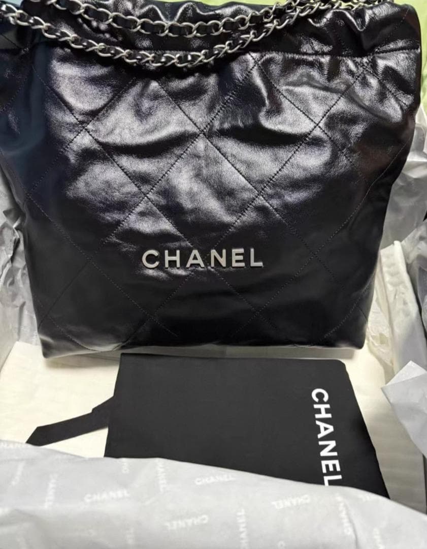 即日発送 ブラック ショルダーバッグ 22 Bag 39*42*8cm