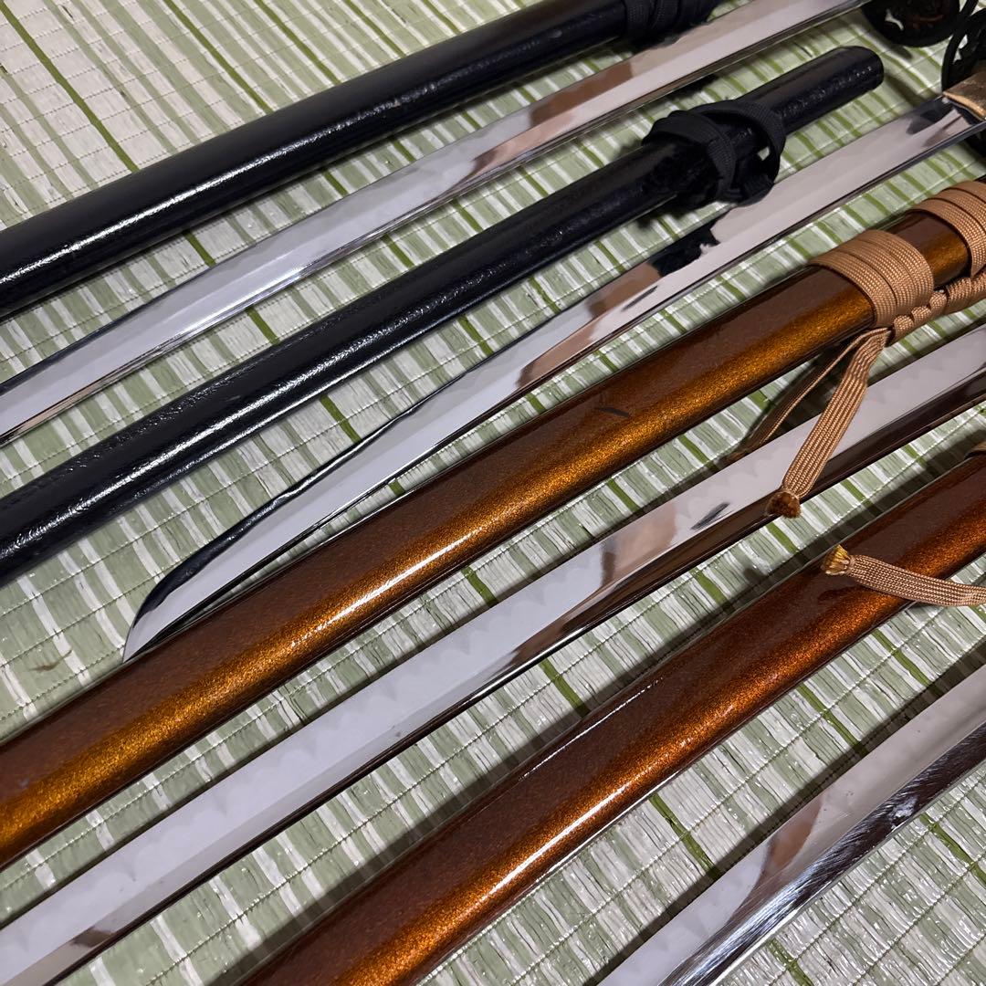 模造刀　模擬刀　武士　侍　伝統工芸　剣　ソード　太刀　小太刀　鞘　鍔　4本セット