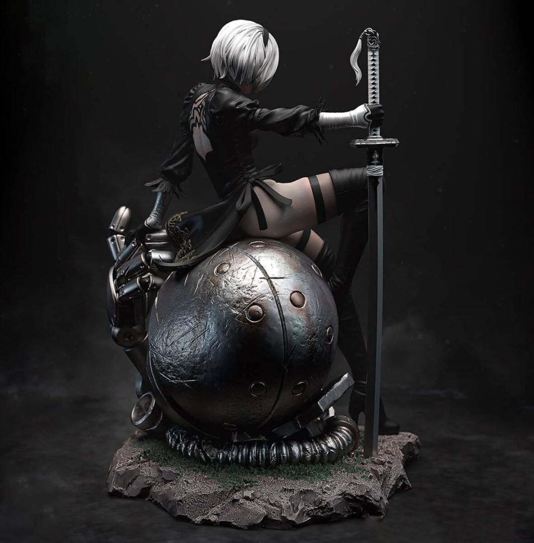 1/6　未塗装 未組立　フィギュア　ガレージキット　2B　ニーア オートマタ