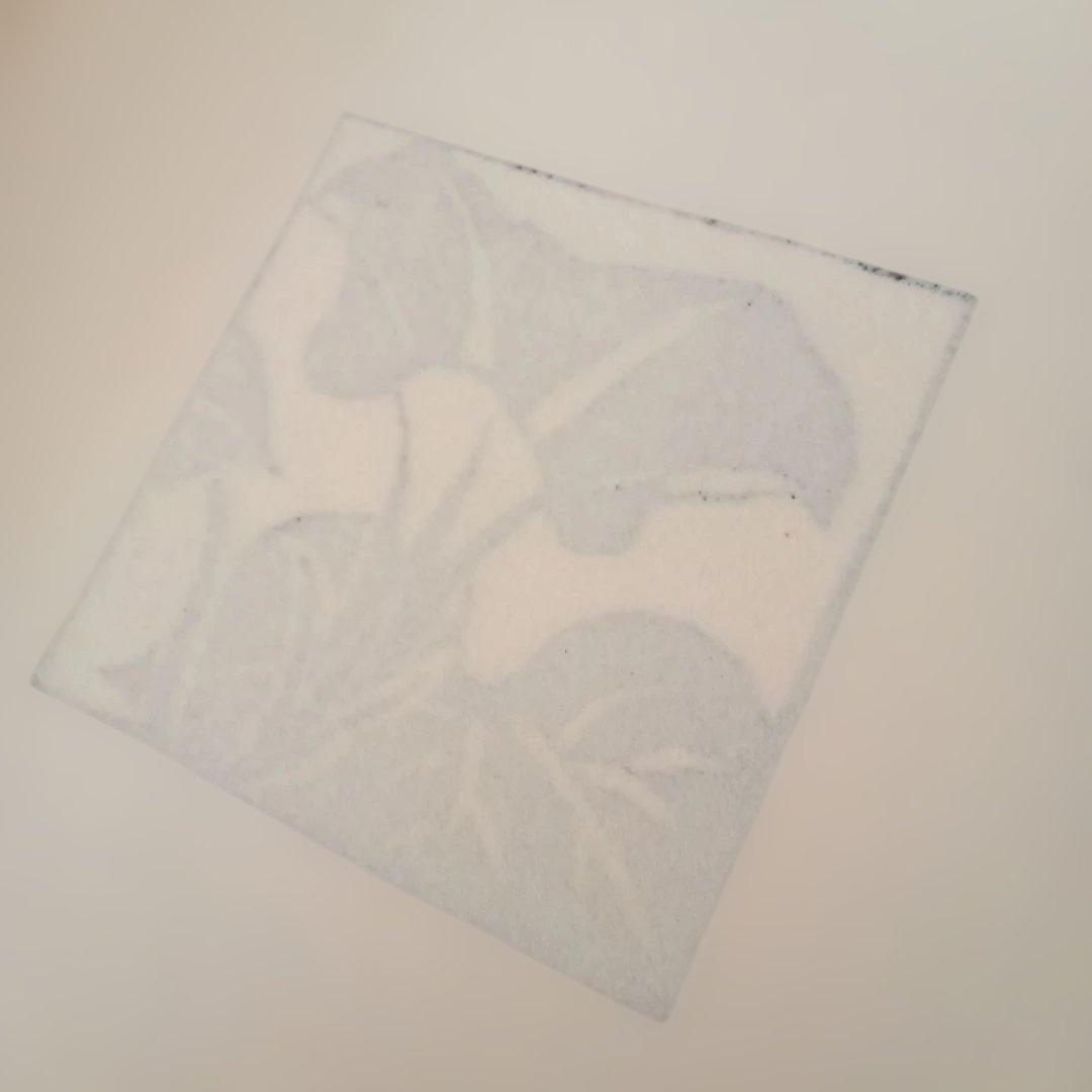 【真作希少 小品】朝顔(額装)　平塚運一 作