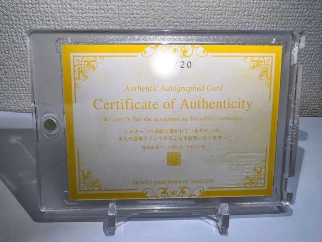 BBM 2022 正木智也 直筆サイン