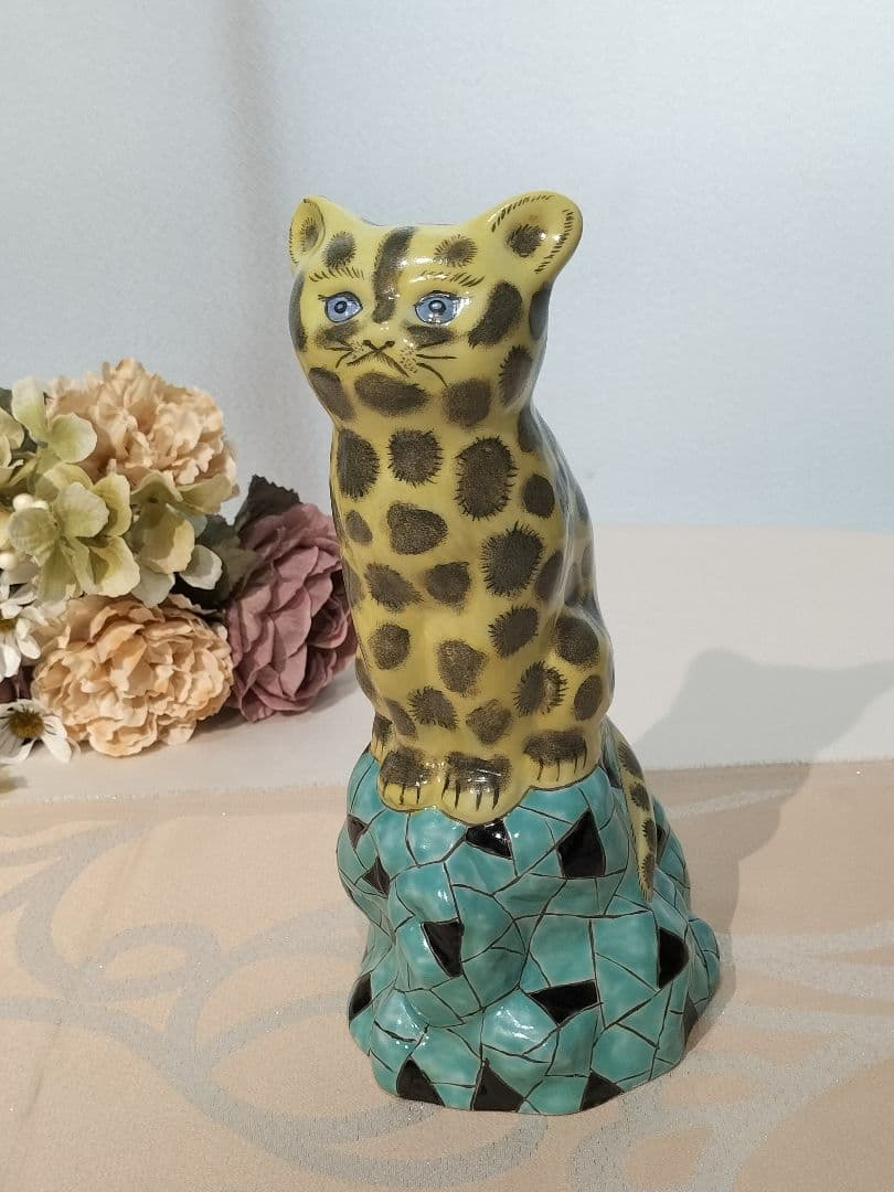 レア品　作家物　レトロ　焼き物Vintage　フィギュリン　ねこ　猫