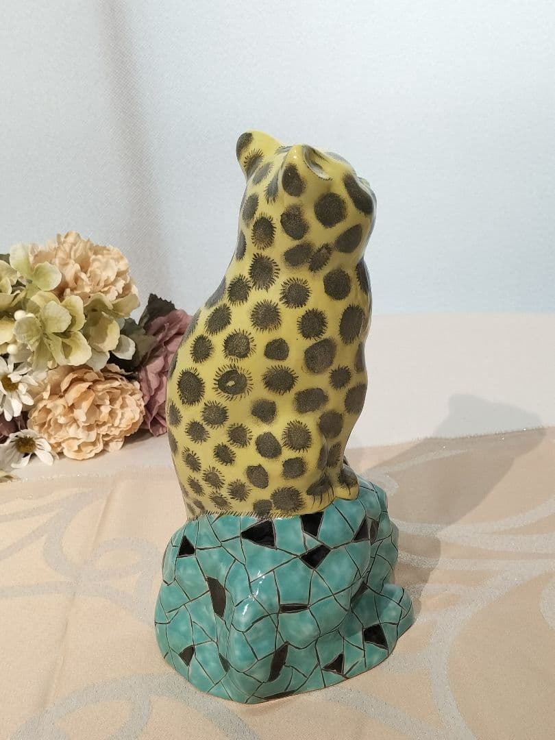 レア品　作家物　レトロ　焼き物Vintage　フィギュリン　ねこ　猫