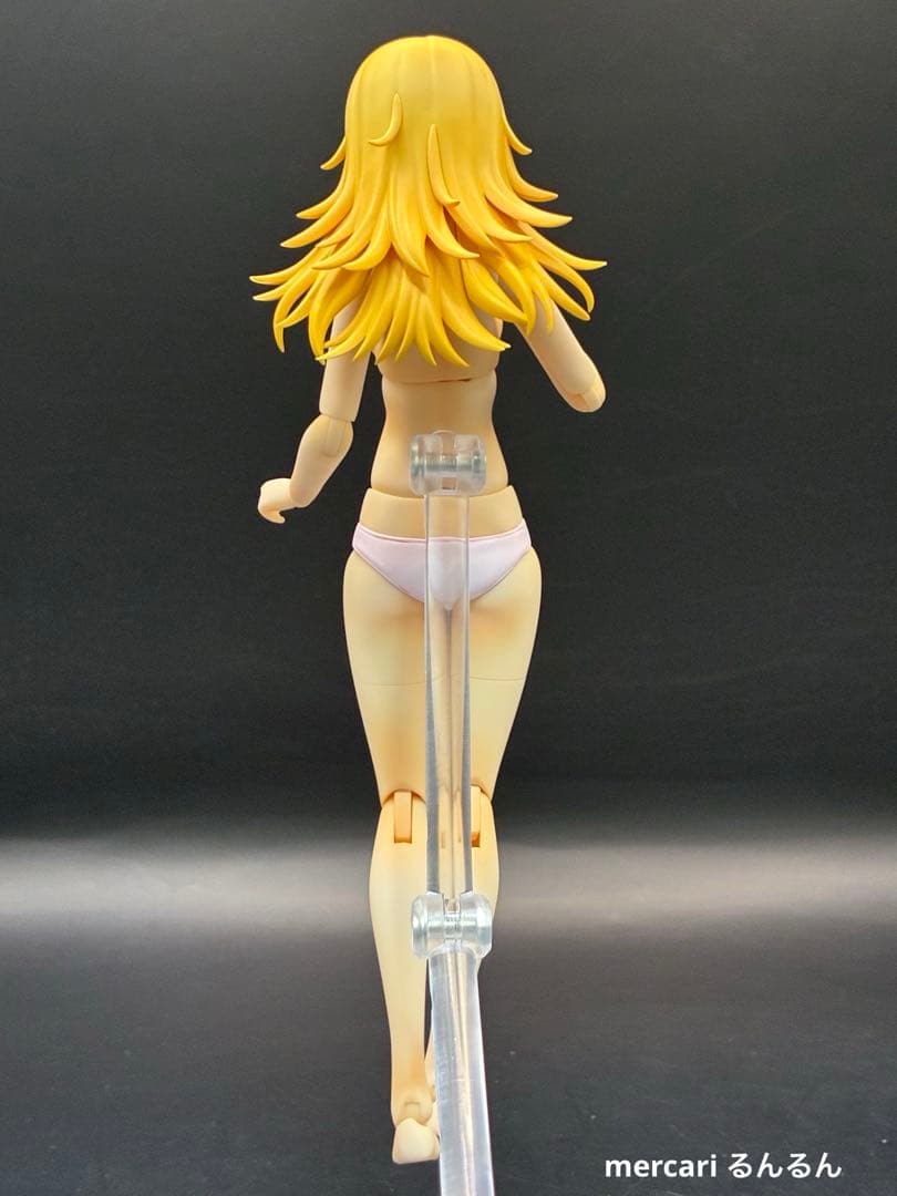 ドレスアップアップボディM＋姫カットポニーテール+ウルフレイヤーカット塗装完成品