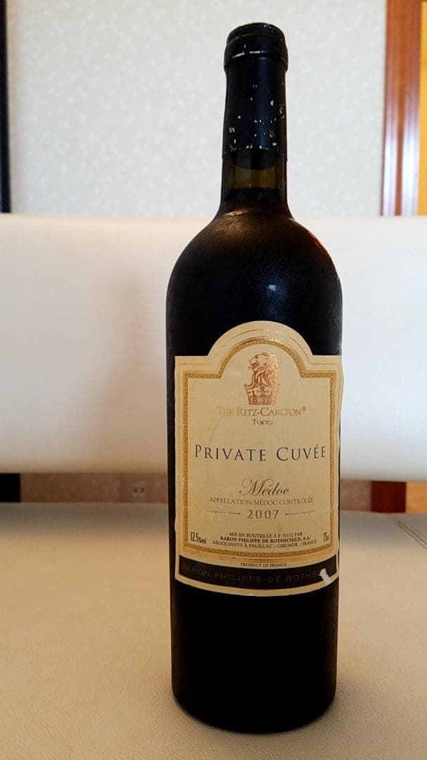ワイン The Ritz Carlton Tokyo Private Cuve2007