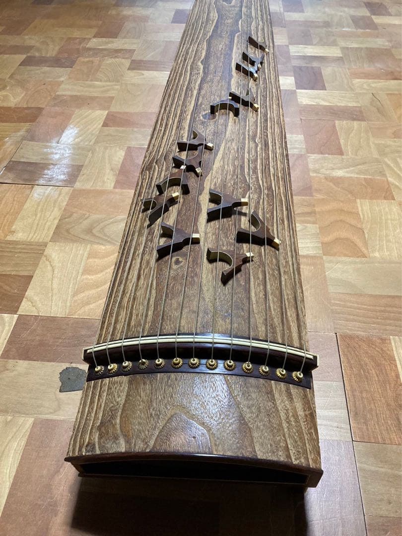 ★師範愛用品 琴 箏 十三弦 くり甲 169㎝ 和楽器 弦楽器　柱付き
