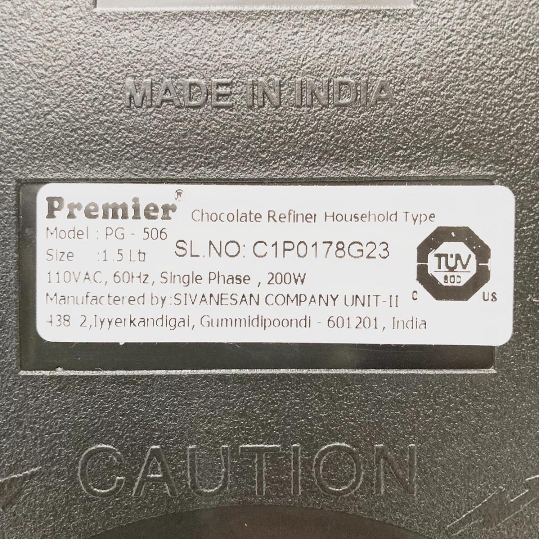 Premier プレミア 卓上型 チョコレートリファイナー PG506