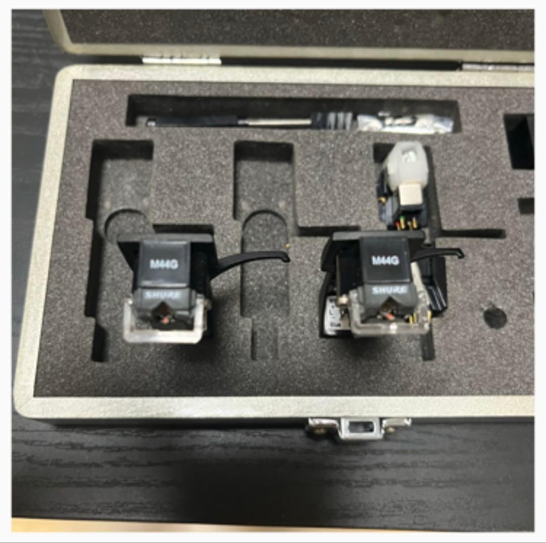 【早い者勝ち】SHURE M44G カートリッジ ヘッドシェル2個＋オマケ複数