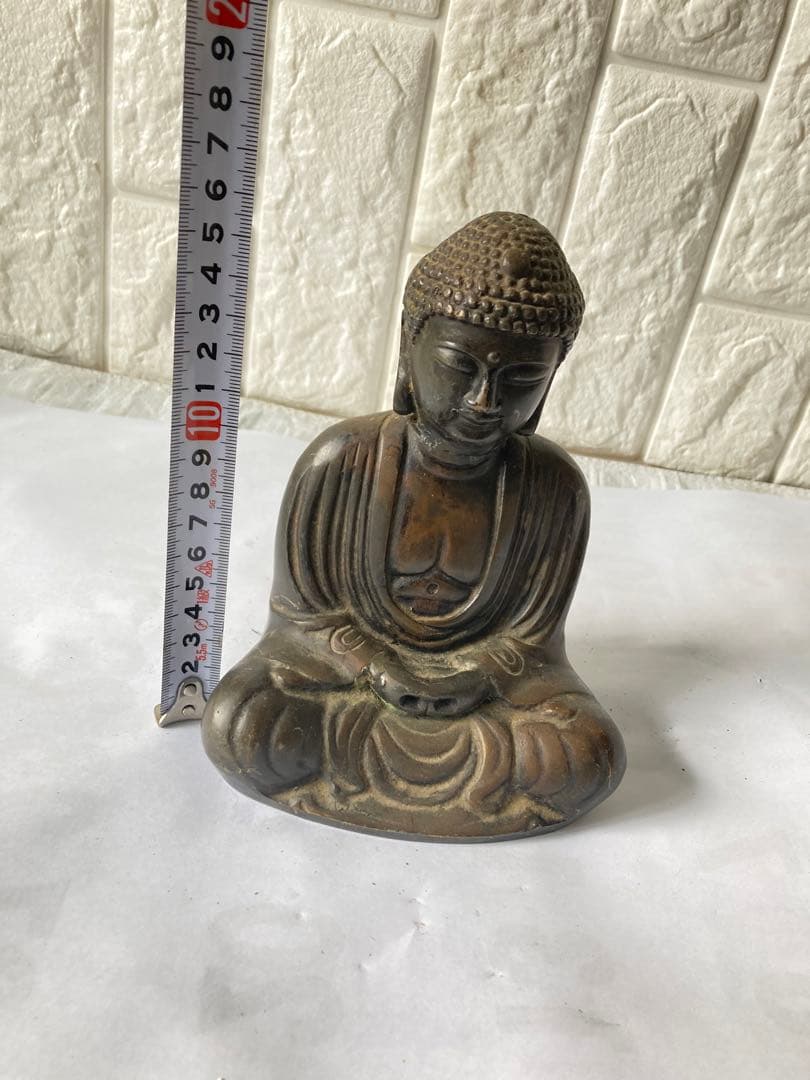 古仏像，古銅製，「貞觀年製」在銘