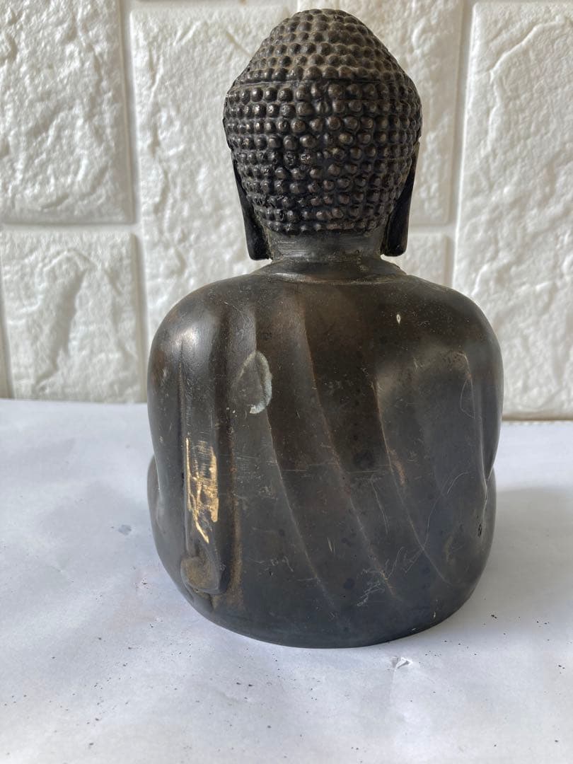 古仏像，古銅製，「貞觀年製」在銘