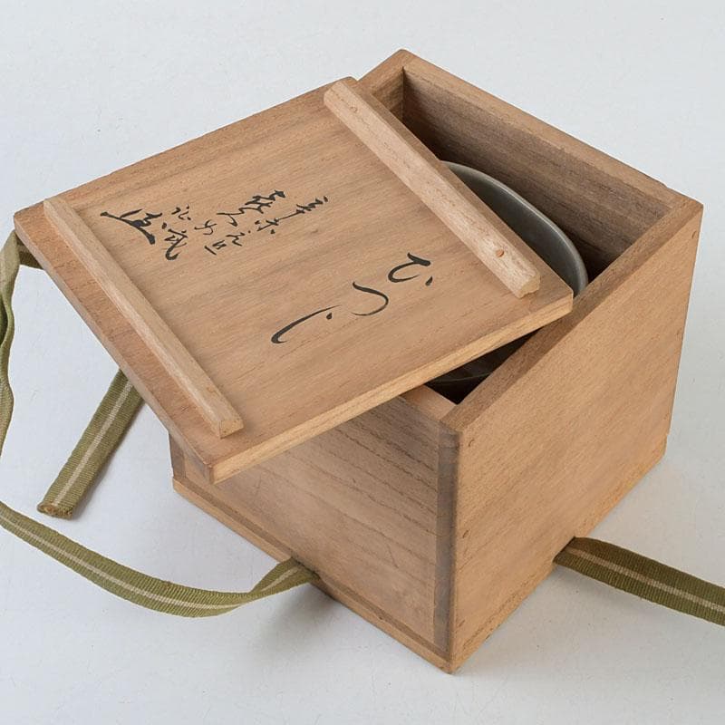 茶道具　萩焼　ひつじ文　茶碗　書付共箱　C　9403