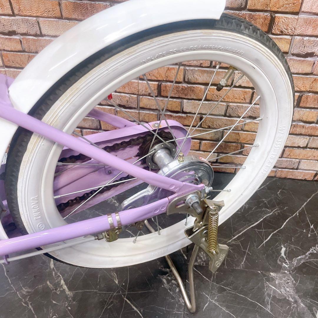 【26】子供用自転車 子供車 Liliale パープル 18インチ シングル