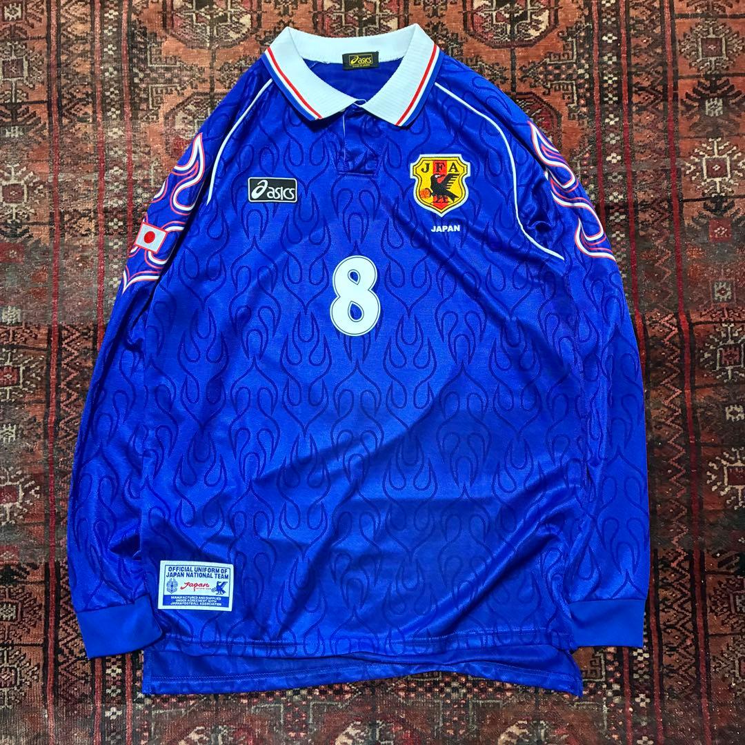 asics 日本代表 中田英寿 カズ サッカー ユニフォーム XL オフィシャル