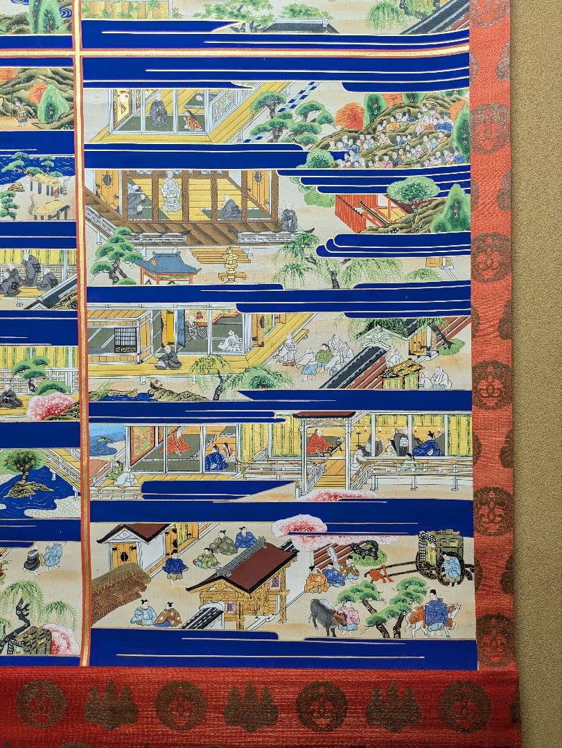 親鸞聖人御絵伝 表具 西本願寺紋