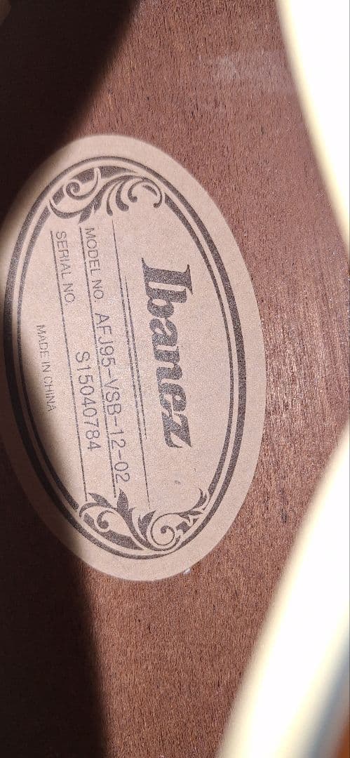 Ibanez AFJ95-VSB-12-02 フルアコースティックギター