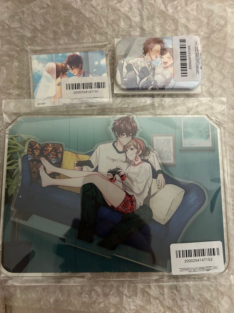 HoneyWorks アクリルジオラマ、缶バッジ、ステッカーセット(夏樹＆優)