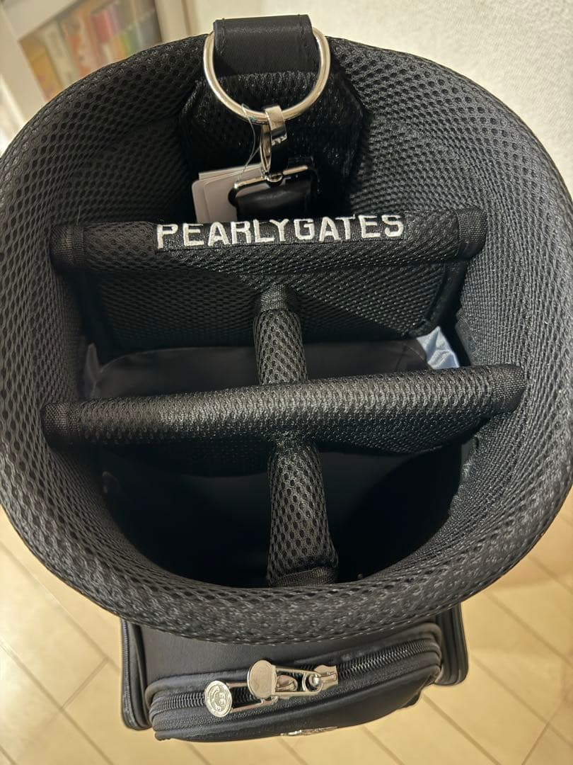 PEARLY GATES キャディバッグ スマイリーフェイス　合成革　キャスター