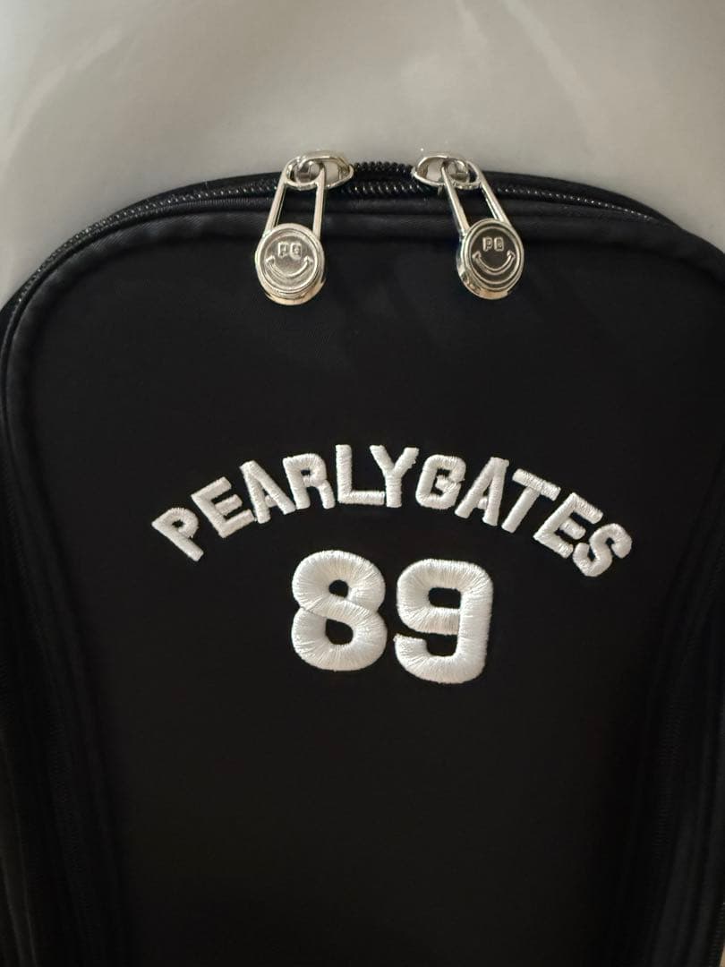 PEARLY GATES キャディバッグ スマイリーフェイス　合成革　キャスター