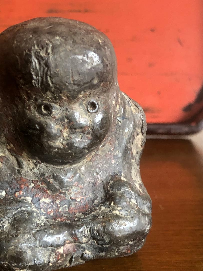 家の神さま　古民藝　金属製　福助　民衆仏