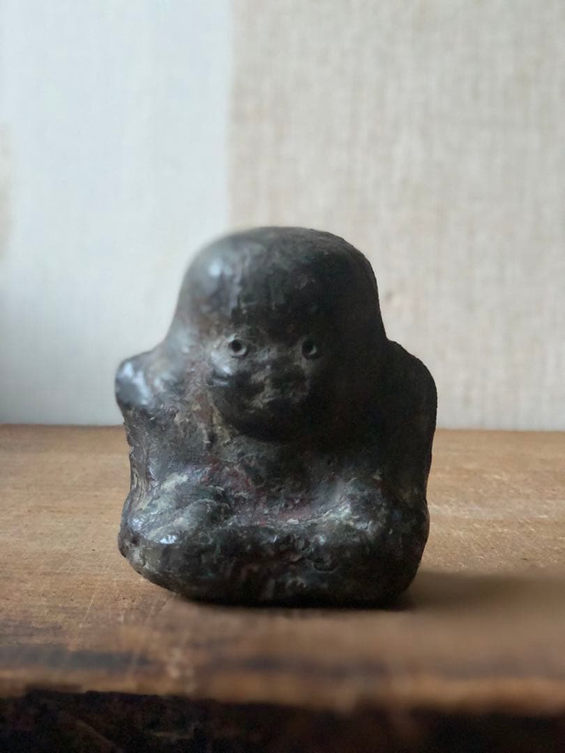 家の神さま　古民藝　金属製　福助　民衆仏