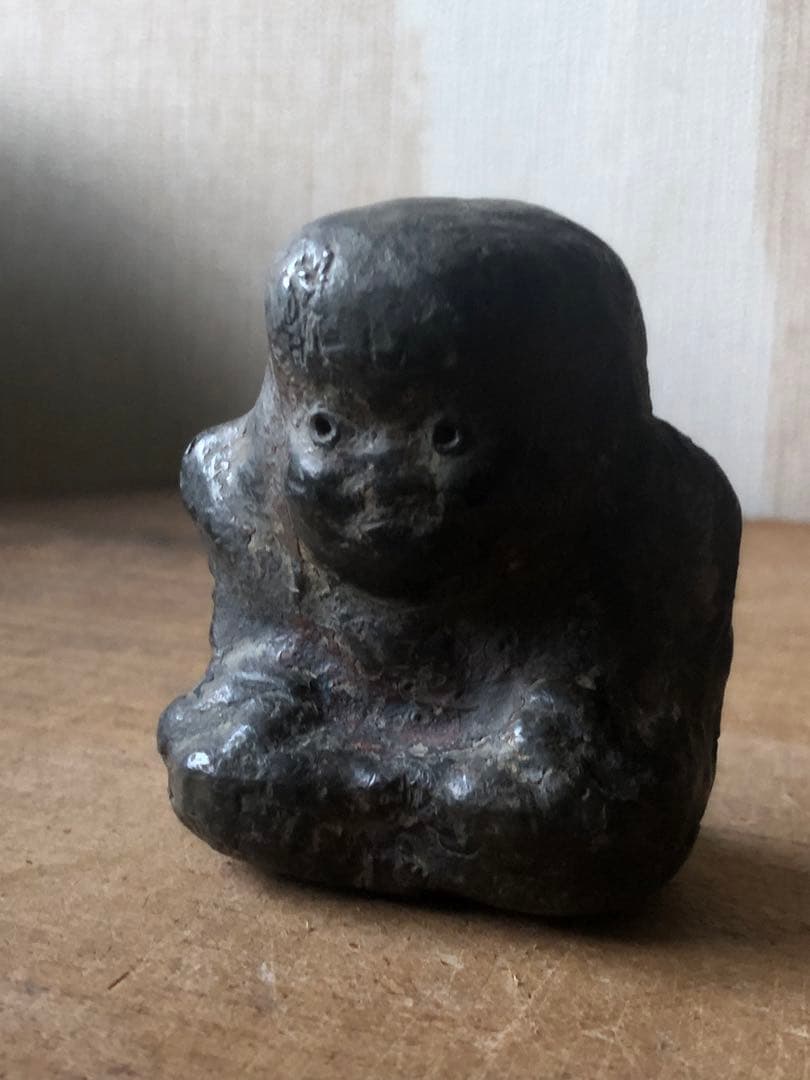 家の神さま　古民藝　金属製　福助　民衆仏