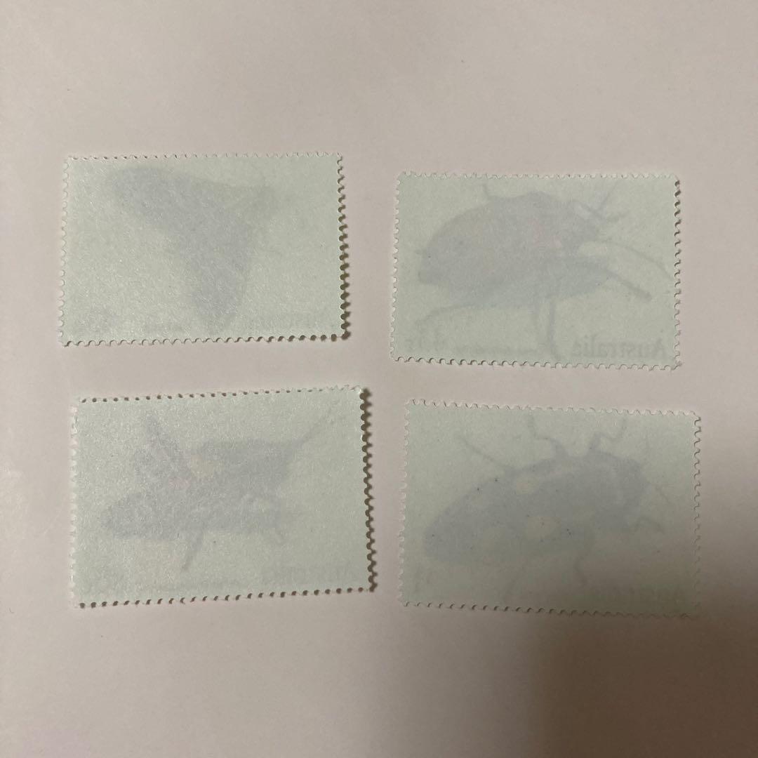 専用☆オーストラリア 昆虫の切手4種完 未使用 1991