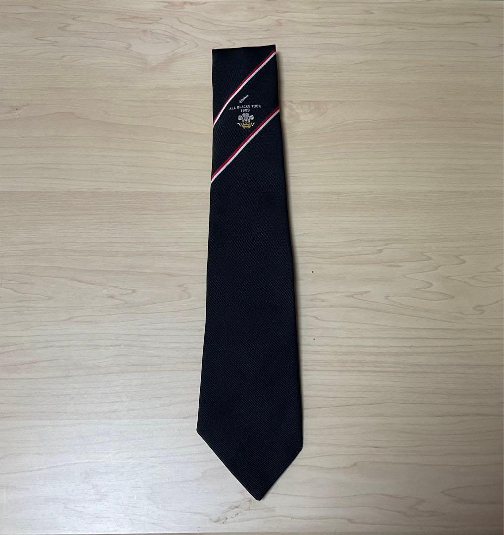 Crestex 最強オールブラックス 1989英国遠征　対ウェールズ戦 ネクタイ