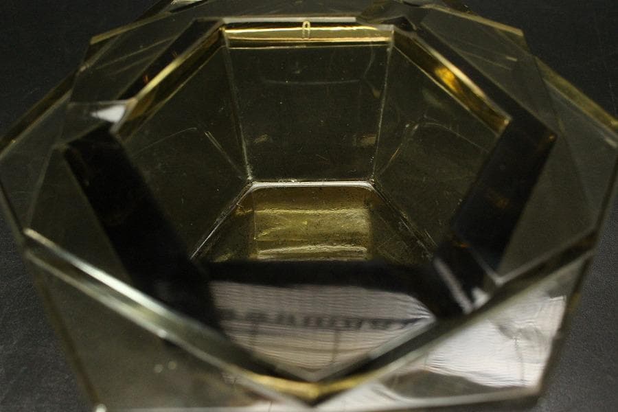 アンティーク レトロ ガラス 灰皿 煙草具(ZE429)