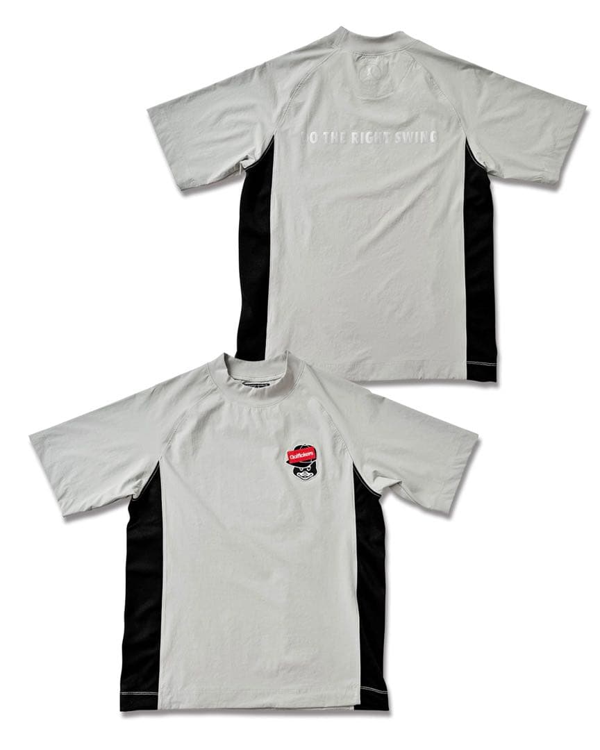 【新品】Golfickersモックネック DO THE RIGHT SWING灰