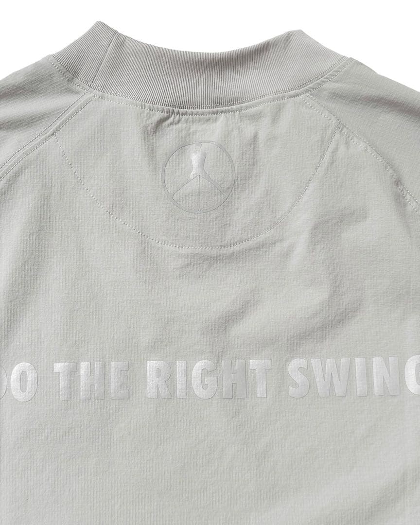 【新品】Golfickersモックネック DO THE RIGHT SWING灰