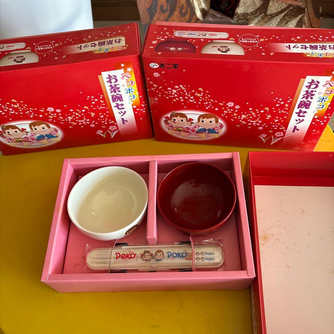 ペコちゃん お茶道具セット・オルゴール・貯金箱など21点セット