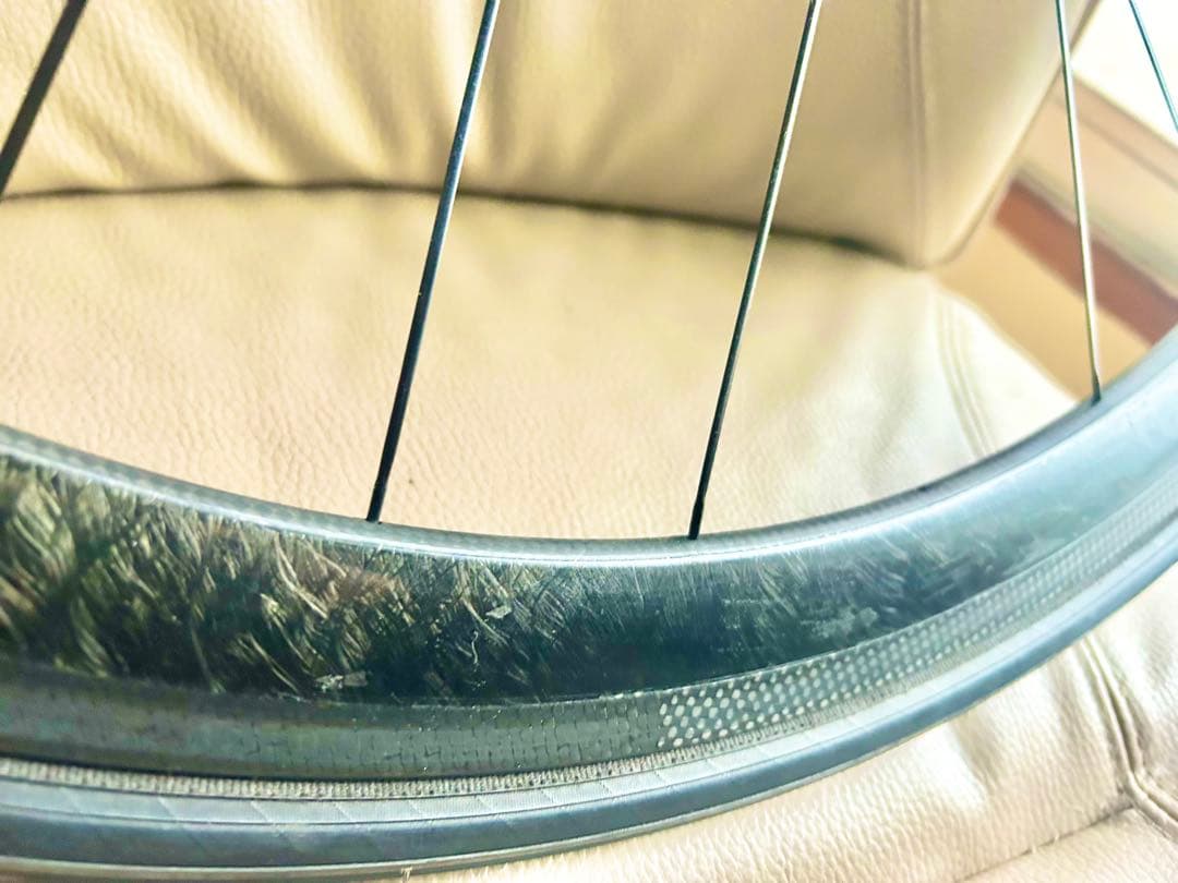 ◆TNIハブ仕様Carbonカーボンホイール後輪＆チューブラータイヤ付き◆