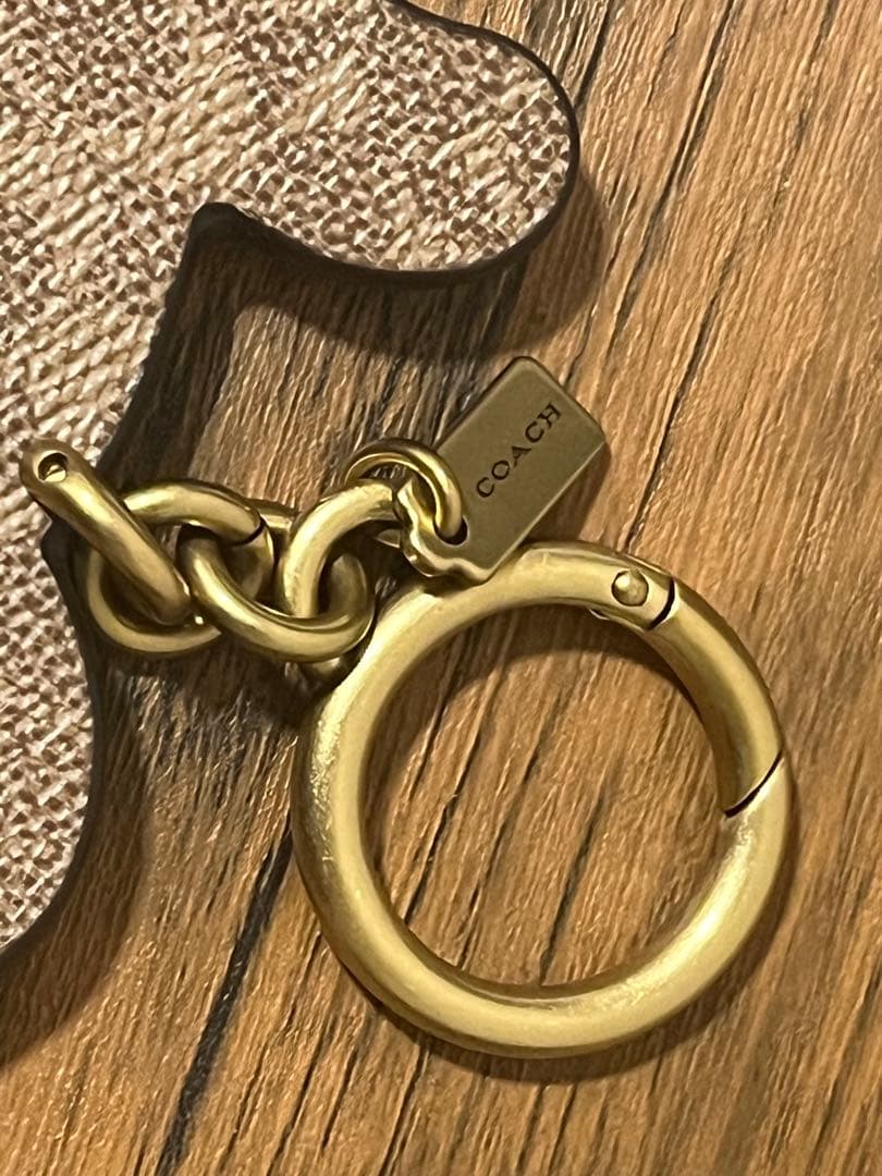 kinaco コーチのレキシー バッグ チャーム・シグネチャー キャンバス