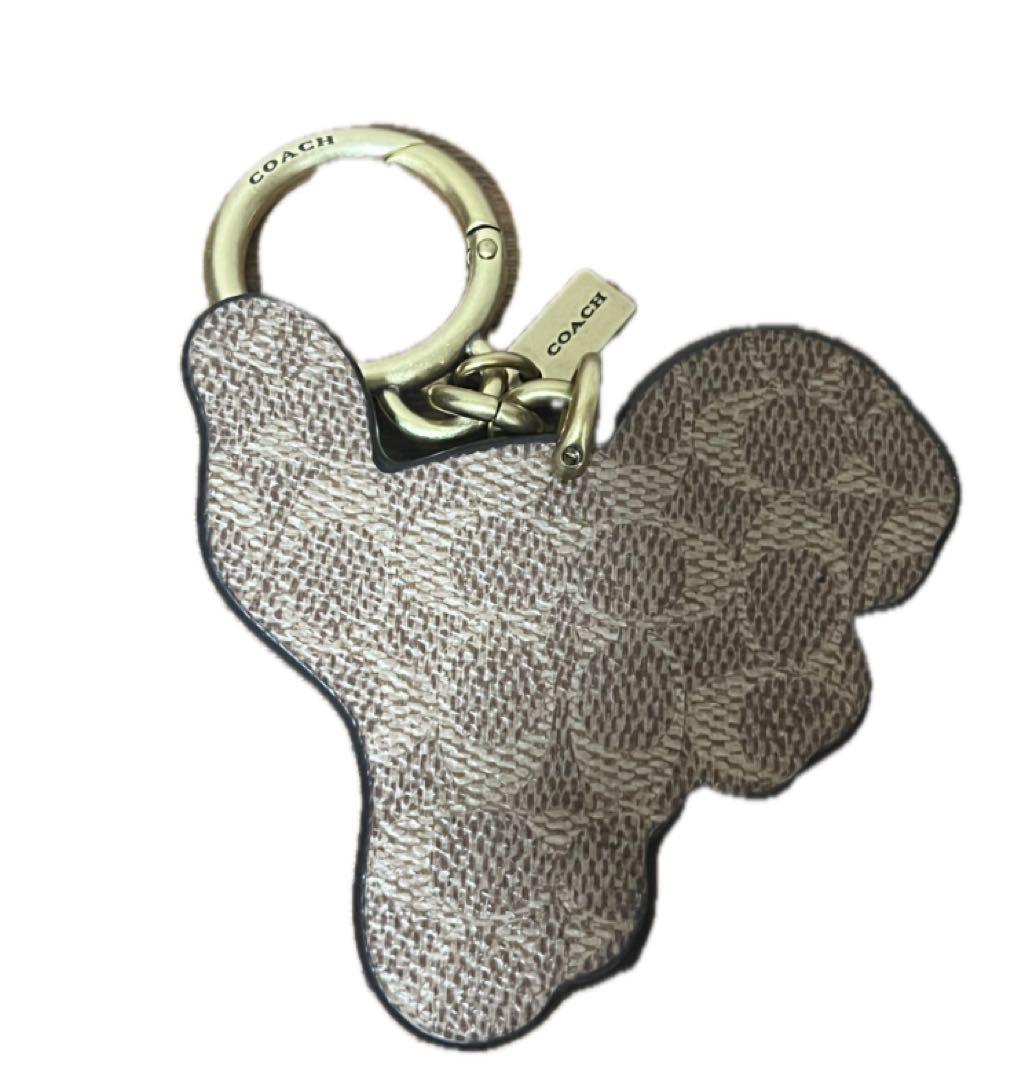 kinaco コーチのレキシー バッグ チャーム・シグネチャー キャンバス