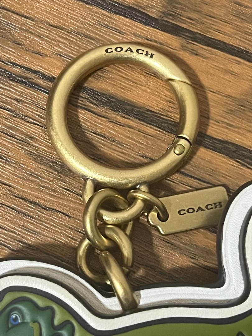 kinaco コーチのレキシー バッグ チャーム・シグネチャー キャンバス