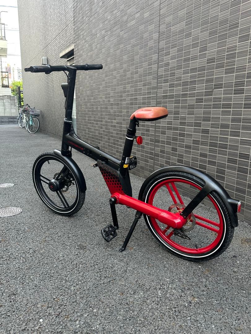 ホンバイク　アシスト自転車 黒と赤