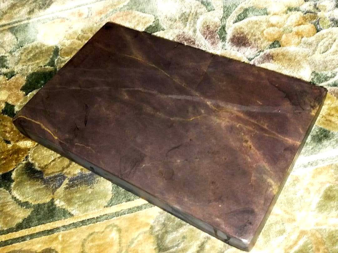 ♥中国　端渓　硯　3.6ｋｇ　端渓硯　老坑　水巌　火捺