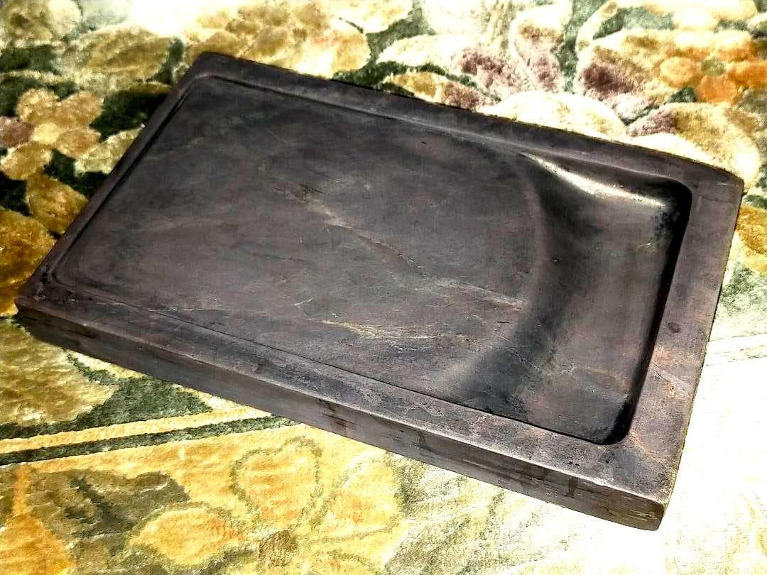 ♥中国　端渓　硯　3.6ｋｇ　端渓硯　老坑　水巌　火捺