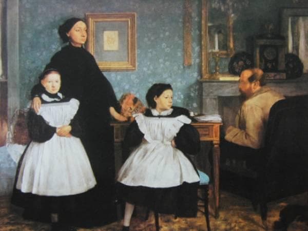 エドガー・ドガ、ベレリの家族、希少画集画、新品額装付