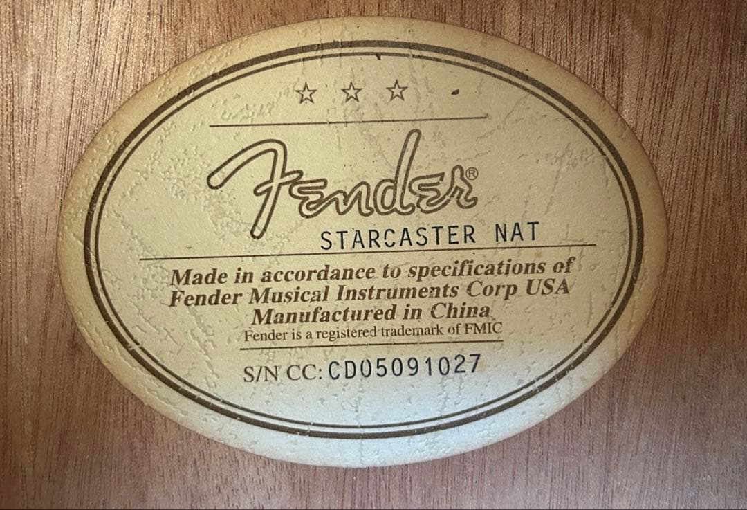 Fender starcaster nat エレアコ ギター