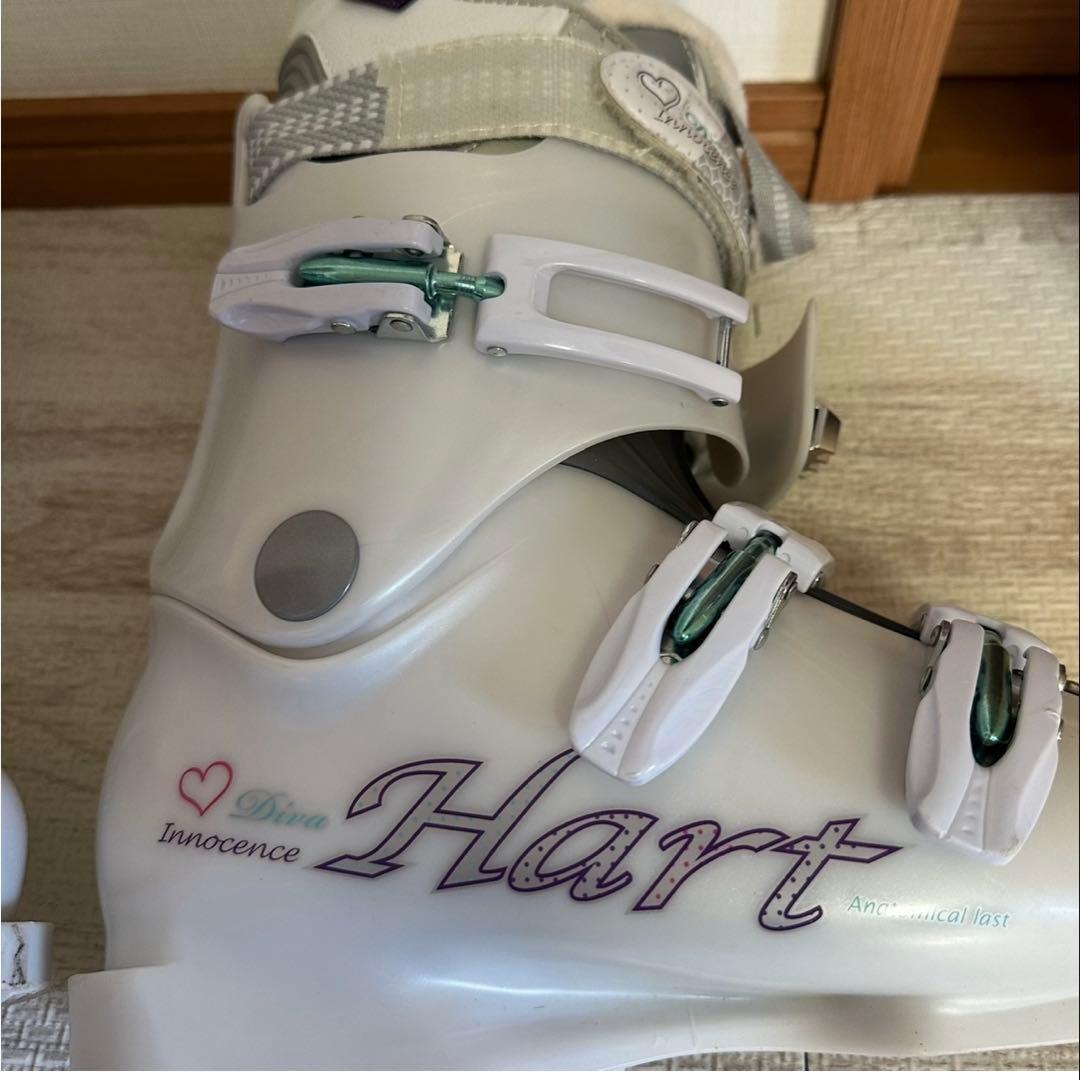美品 Hart HART DIVA 女性用スキー用ブーツ ホワイト 23cm
