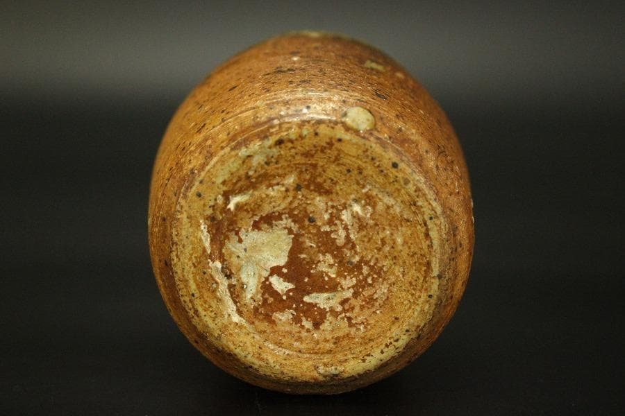 茶道具 古信楽 茶入 大津ふくさ 付 時代箱(RC937)