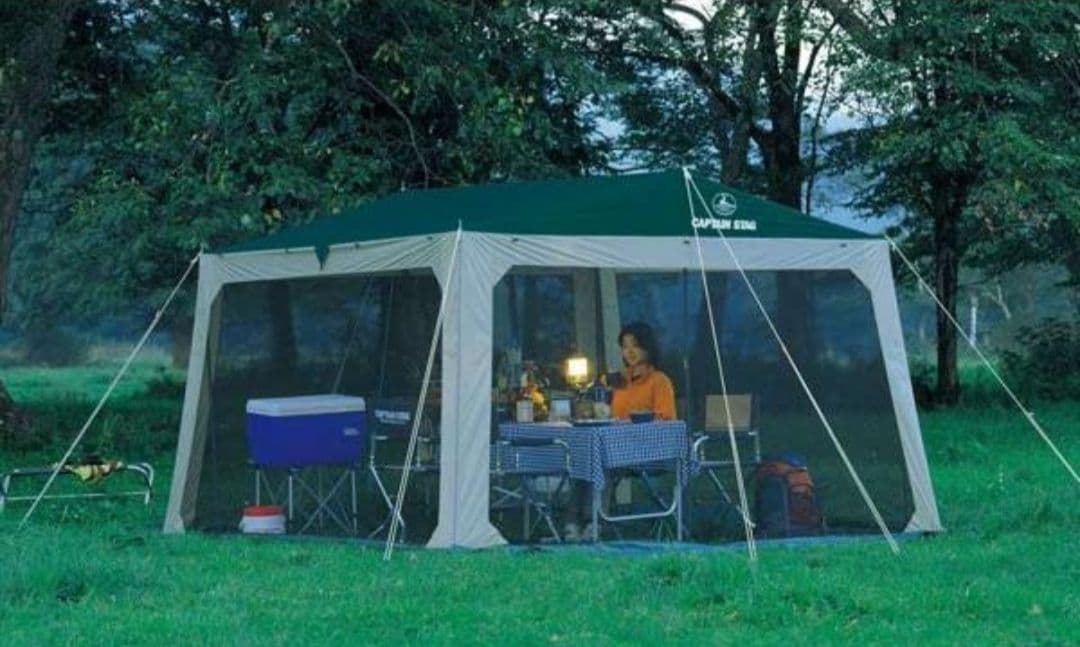 キャプテンスタッグ プレーナメッシュタープセット　4〜5人用 ファミリー虫よけ⑦