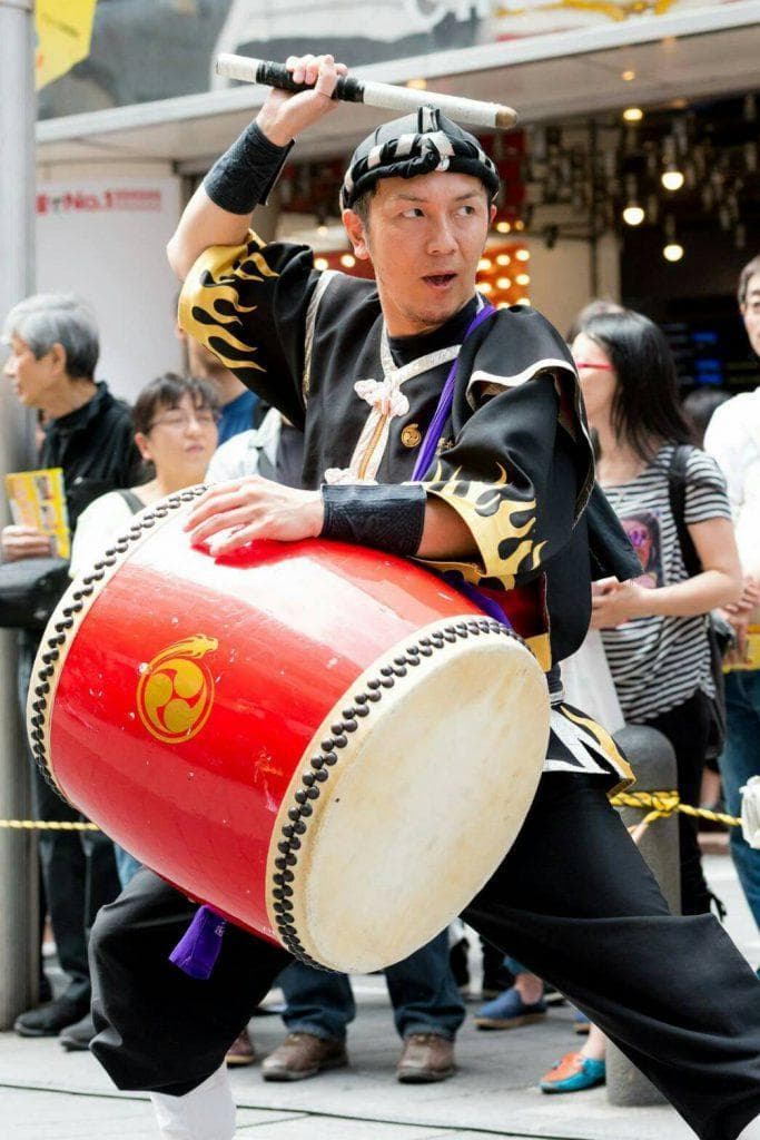 新品未使用(送料無料)28.980円　Nエイサー大太鼓39cm撥付き　跳跳ね♪